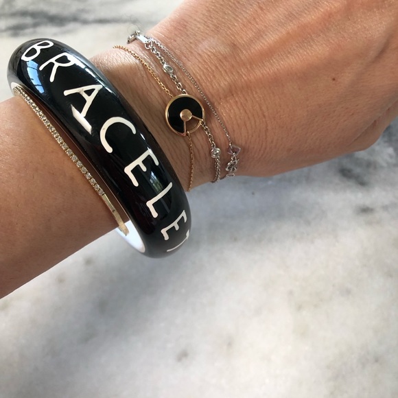 Rare Vintage Raffia & Bossa Paris Enamel Bracelet - Picture 3 of 4